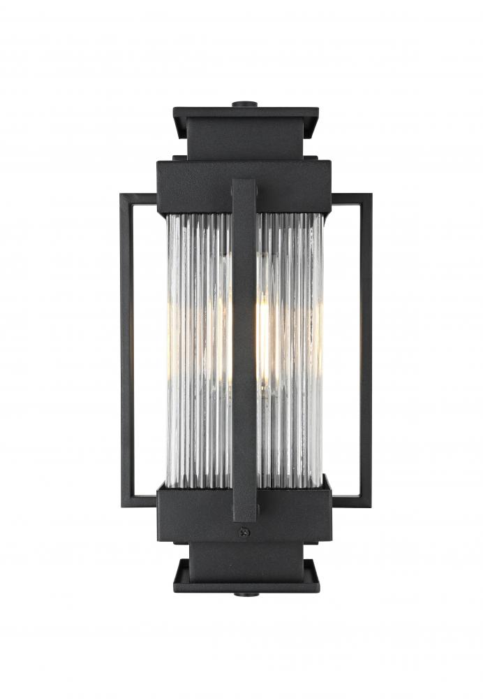 Wall sconce W7" H14" E10" L1 Black