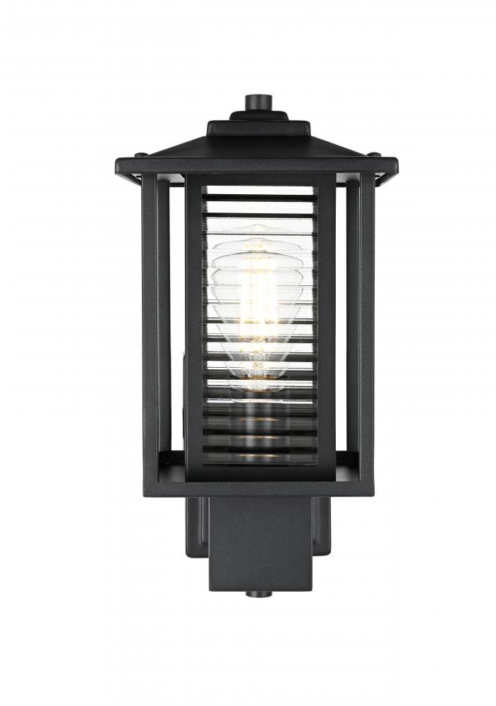 Wall sconce W7" H14" E8.5" L1 Black