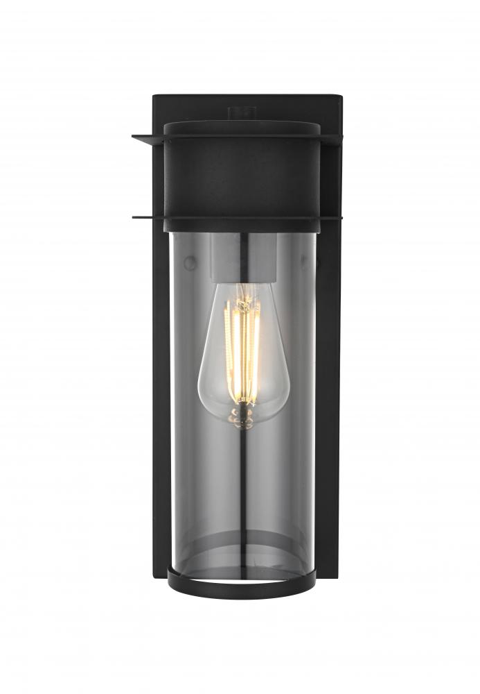 Wall sconce W5.5" H14" E6" L1 Black