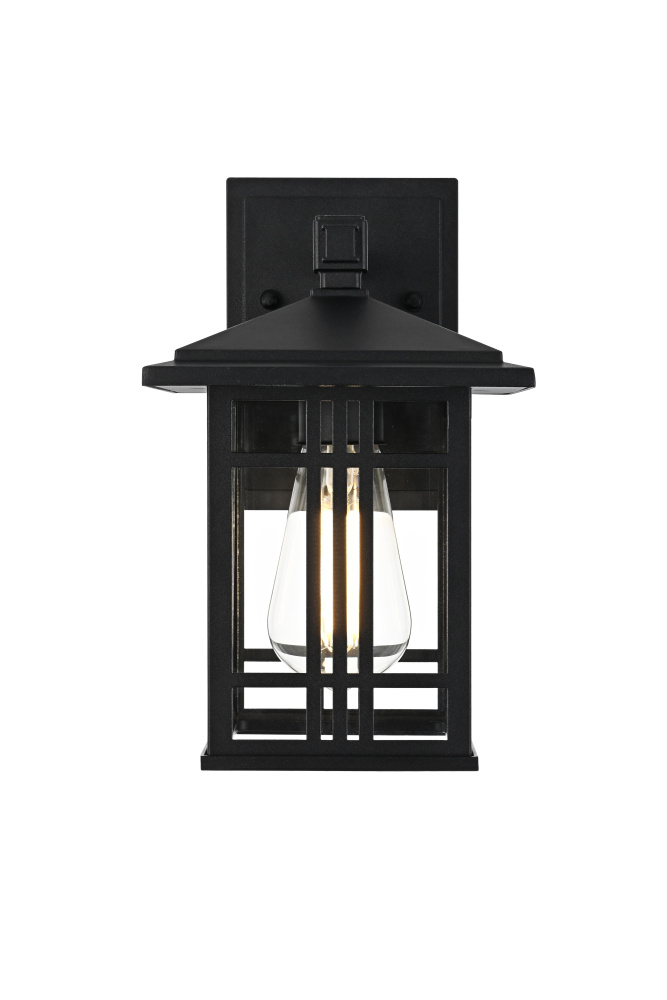 Wall Sconce W6.3"xD7.2"xH10.4 Lt1/E26/60W Black