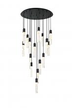 Elegant 2089G36BK - Pendant D36"H24"L16 Black