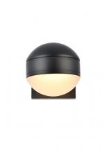 Elegant LDOD4011BK - Raine Integrated LED wall sconce in black