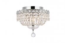 Elegant V1900F12C/RC - Century 4 light Chrome Flush Mount Clear Royal Cut Crystal