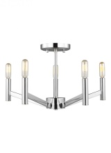 Visual Comfort & Co. Studio Collection 7724305-05 - Vector Five Light Semi-Flush Mount