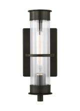 Visual Comfort & Co. Studio Collection 8526701EN7-71 - Alcona transitional 1-light LED outdoor exterior small wall lantern in antique bronze Finish