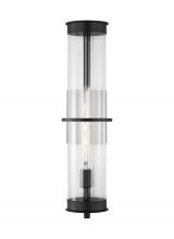 Visual Comfort & Co. Studio Collection 8826701EN7-71 - Alcona transitional 1-light LED outdoor exterior extra large wall lantern in antique bronze Finish
