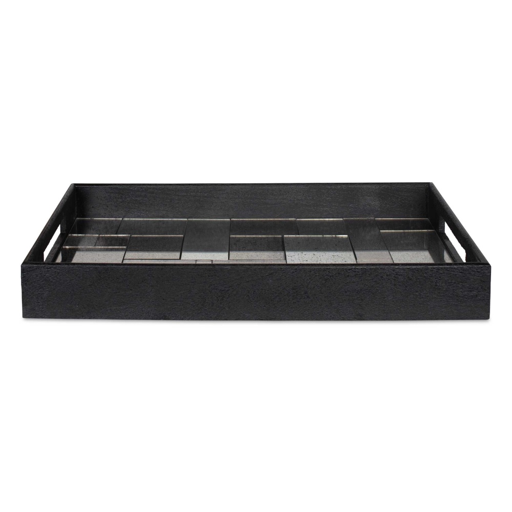 Uttermost Modern Mosaic Antique Mirrored Tray